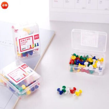 得力(deli)0021彩色工字钉图钉/按钉/大头钉 多色混合(35枚/盒)10盒装 得力(deli)0021彩色工字钉图钉/按钉/大头钉 多色混合(35枚/盒)10盒装