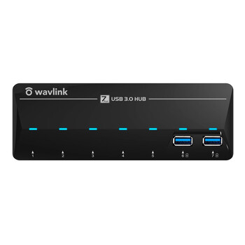 睿因(Wavlink) WL-UH3073D USB3.0分线器 带独立电源大功率 7口HUB稳定传输集线器 高速扩展一拖七 睿因(Wavlink) WL-UH3073D USB3.0分线器 带独立电源大功率 7口HUB稳定传输集线器 高速扩展一拖七