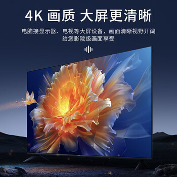 北山雀 HDMI转DP母4K60HZ高清转换线 免供电 笔记本电脑HDMI接Displayport公头显示器DP转换线 BSQ-401