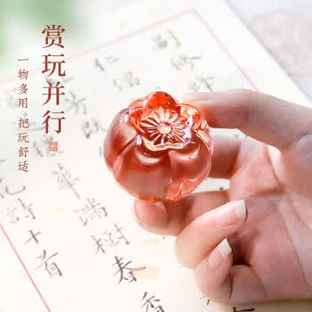 梅林笔庄琉璃镇尺镇纸书法国画镇纸毛笔压纸石压书水晶玻璃茶宠创意多功能摆件文房四宝