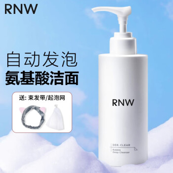 如薇（RNW）洗面奶男女温和深层清洁氨基酸保湿洗面奶泡沫绵密 自动发泡洗面奶 200g