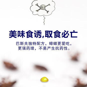 巴斯夫蟑螂药套装5g+胶饵5g家用灭除蟑螂喷剂 跳蚤药猫狗宠物虫剂