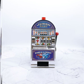 雅马哈同款老虎机水果机投币新奇模型玩具数字摇奖钥匙扣迷你游戏机