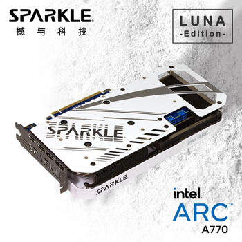 撼与SPARKLE撼与科技 大鹏系列游戏显卡 Intel Arc A770 白色双槽双风扇 16GD6