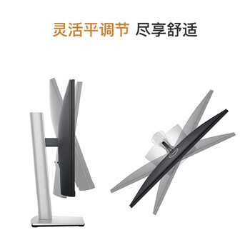 戴尔（DELL）23.8英寸 2K显示器 IPS 硬件级防蓝光 旋转升降支架 微边框 接口丰富 电脑显示器 P2423D