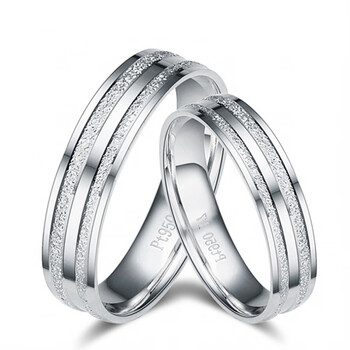芙蕖铂金戒指白金戒指铂金对戒pt950男女款结婚情侣对戒铂金23重约492