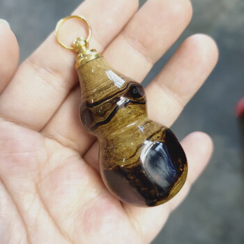 柏拉蒂bovradeh轻奢品牌海柳手把件鼻烟壶吊坠挂件血柳项链脖挂葫芦型