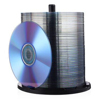 紫光（UNIS）DVD+R空白光盘/刻录盘 16速 4.7G 蓝钻系列 桶装100片 