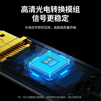 绿联（UGREEN）装修工程线 4K高清线HD132HDMI 2.0版光纤线10米50717