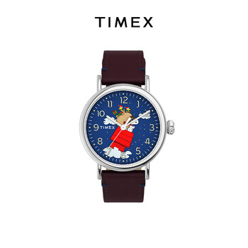 天美时timex史努比圣诞联名系列时尚手表男女士石英手表tw2u86500
