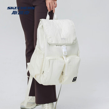 斯凯奇男女同款双肩背包大容量多口袋轻便时尚耐用新潮L424U011