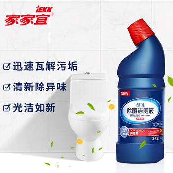 绿可除菌洁厕灵马桶清洁剂柠檬蓝泡泡洁厕液除垢黄垢洁厕剂1kg*1瓶