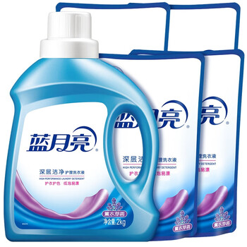 蓝月亮洗衣液机洗手洗套装2kg瓶+1kg*4袋装 薰衣草香深层洁净 超值12斤 蓝月亮洗衣液机洗手洗套装2kg瓶+1kg*4袋装 薰衣草香深层洁净 超值12斤
