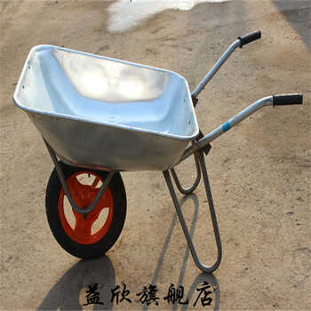 独轮小推车工地花园林推沙推泥独轮手推斗车垃圾农用运工具手推车sn