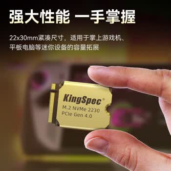 金胜维（KingSpec）512GB SSD固态硬盘NVMe 2230 M.2接口 PCIe4.0 读速5000MB/s 适配SteamDeck掌机