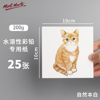 【全网低价】蒙玛特(Mont Marte)彩铅纸 水溶性彩铅纸素描画纸绘画纸速写画画纸 彩铅本儿童成人画画白纸MSB0152CN 速写 马克笔绘画