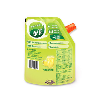菓珍欢畅柠檬味 果珍维C冲饮壶嘴装400g 果汁粉柠檬水饮料(包装随机)
