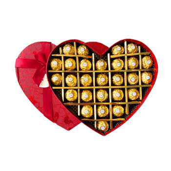 形6颗喜糖礼盒装礼物礼品恋人520情人节27粒含手提袋分装巧克力礼盒