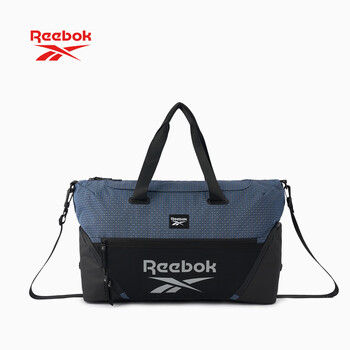 锐步防泼水大容量健身运动包可拆卸肩带多场景通勤旅行包 蓝色