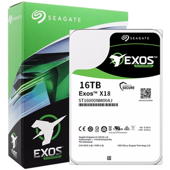 希捷（SEAGATE）企业级硬盘16TB 256MB 7200RPM CMR垂直 SAS 希捷银河Exos X18系列 氦气 服务器硬盘ST16000NM004J