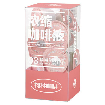 柯林咖啡 进口闪萃咖啡液 浓缩胶囊速溶咖啡13倍浓缩0脂18g*12颗-榛果拿铁 柯林咖啡 进口闪萃咖啡液 浓缩胶囊速溶咖啡13倍浓缩0脂18g*12颗-榛果拿铁