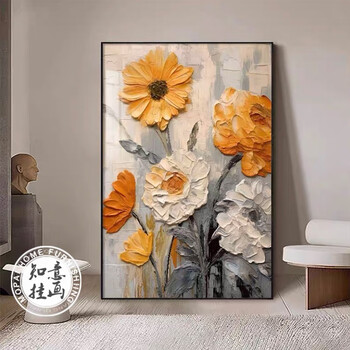 油彩画　【花】　抽象 抽象油画花素材-抽象油画花图片-抽象油画花设计模板-昵图网