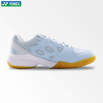 YONEX尤尼克斯羽毛球鞋yy男女款训练透气缓震SHB101CR 淡蓝 37 YONEX尤尼克斯羽毛球鞋yy男女款训练透气缓震SHB101CR 淡蓝 37