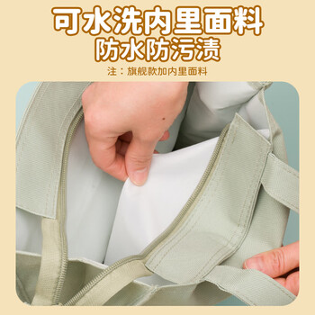 NVV 补习袋美术袋小学生痛包手提袋书袋学习补课试卷收纳袋作业手提包资料文件袋透明多层NR-D02B