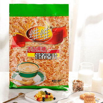 维维无添加蔗糖麦片800g/袋牛奶搭档即食早餐冲饮谷物 维维无添加蔗糖麦片800g/袋牛奶搭档即食早餐冲饮谷物