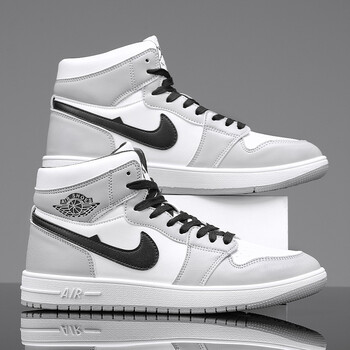 ni耐ke克官方 专项运动鞋aj夏季篮球运动女鞋高帮板鞋 灰色 aj灰色