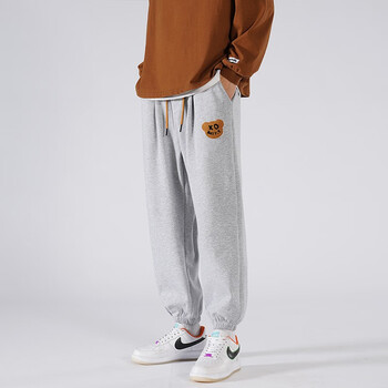 nasalike裤子男冬季加绒保暖休闲裤青年潮牌ins运动束脚裤学生前卫