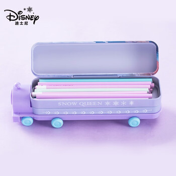 迪士尼(Disney)小学生文具盒 双层大容量笔盒 创意多功能火车头铅笔盒女孩儿童学习用品 冰雪奇缘DM29175F2 迪士尼(Disney)小学生文具盒 双层大容量笔盒 创意多功能火车头铅笔盒女孩儿童学习用品 冰雪奇缘DM29175F2