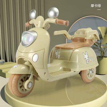 迪卡童儿童电动车三轮车男女孩宝宝电瓶车小孩可坐人充电遥控玩具车