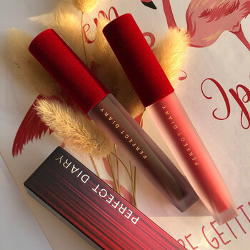 完美日记 天鹅绒红丝绒金丝绒唇釉口红女雾面哑光v17v18口红新年 v08