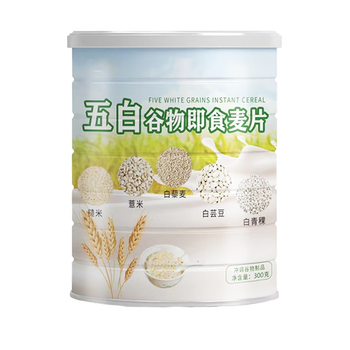 鲜丰春五白谷物即食麦片900克减糖无肥精专用食品糖尿糖人冲泡即食早餐