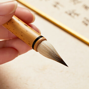 六品堂小楷毛笔鸡距笔狼毫古法抄经蝇头小楷文房四宝初学书法入门练毛笔字帖仿唐晋专业胖头蒜头笔