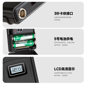北极声无线一拖二教室讲解麦克风F-5A (头戴式）