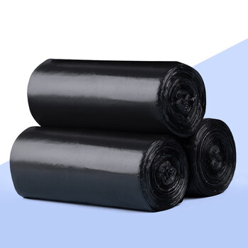 三木(SUNWOOD) 背心式手提垃圾袋中号90只/垃圾分类/办公文具 50cm*70cm 6026