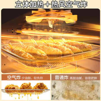 苏泊尔（SUPOR）20L家用风炉电烤箱 微蒸汽烤炸热风循环发酵一体机一键烘干广域温控 OD20AK812