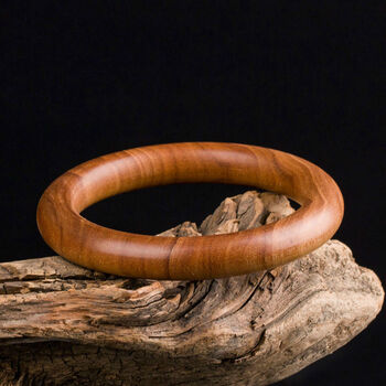 印度老山檀香手镯 檀香木手镯 复古木镯无拼接香韵醇厚 60mm