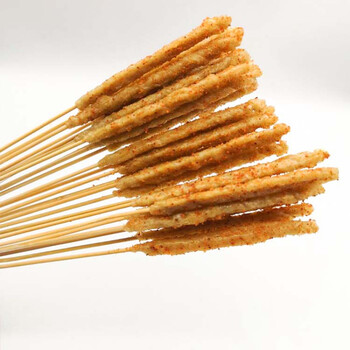 原味小面筋串面筋小串串网红面筋串烧烤小串铁板小串油炸小吃300串