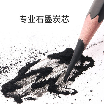 青竹画材（CHINJOO）4B专业绘画铅笔12支/盒素描速写铅笔绘画考试考级工具初学者美术绘图学生铅笔美术写生