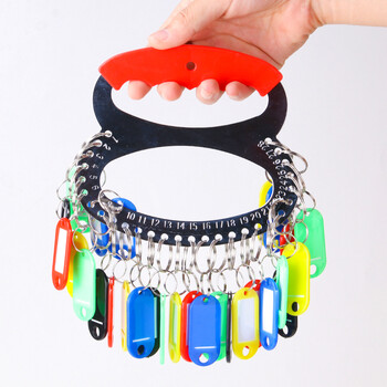 TaTanice 钥匙盘 钥匙收纳管理用品钥匙环圈钥匙链可标记钥匙扣宿舍手提金属钥匙管理牌 28位带标记牌