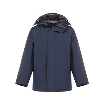 canada goose加拿大鹅 男士sanford 派克大衣鸭绒连帽羽绒服外套海军