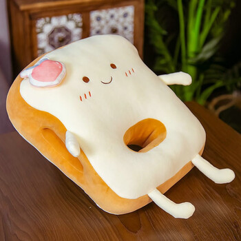可爱面包午睡枕办公室午睡神器学生睡觉抱枕儿童桌上趴着睡午休枕牛油
