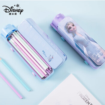 迪士尼(Disney)小学生文具盒 双层大容量笔盒 创意多功能火车头铅笔盒女孩儿童学习用品 冰雪奇缘DM29175F2 迪士尼(Disney)小学生文具盒 双层大容量笔盒 创意多功能火车头铅笔盒女孩儿童学习用品 冰雪奇缘DM29175F2