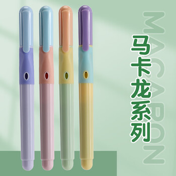 永生正姿钢笔正握笔姿势小学三年级专用初学者练字暗尖可换墨囊礼物  3413马卡龙色12支盒装
