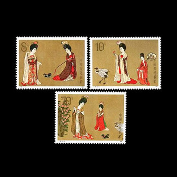 簪花仕女图邮票型号规格- 京东