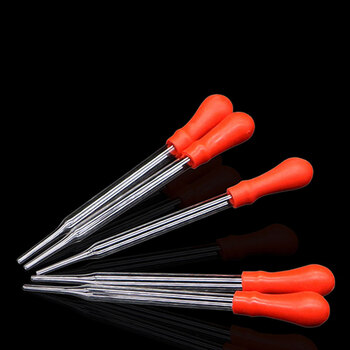 冰禹 滴管玻璃滴管玻璃吸管胶头滴管 滴管附红皮头10cm（10个） BYly-02