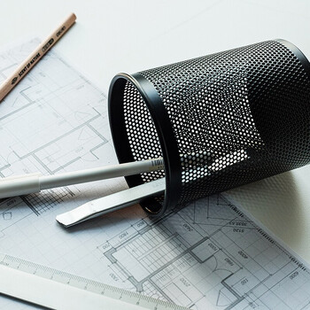 得力(deli)笔筒909密集金属网纹圆形笔筒黑色铁网收纳筒简约办公室收纳时尚经典学生用创意桌面收纳盒 得力(deli)笔筒909密集金属网纹圆形笔筒黑色铁网收纳筒简约办公室收纳时尚经典学生用创意桌面收纳盒